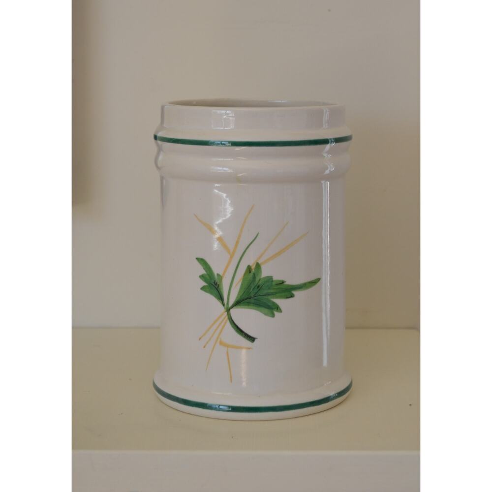 Italian Ceramic Hand Painted Poppy Vase - Picture 3 of 3